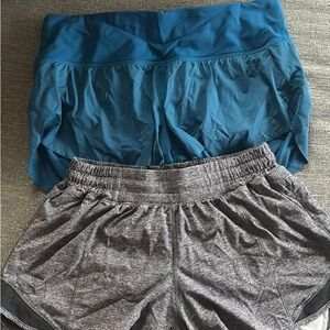 Blue and Gray lululemon Athletic Shorts